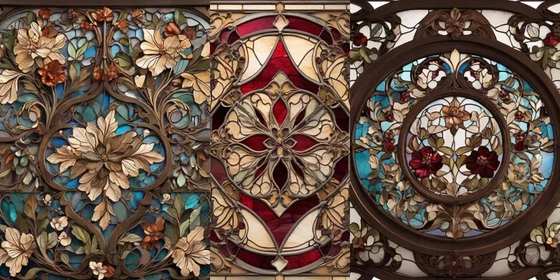 Stained Glass Pattern Design generated by undefined