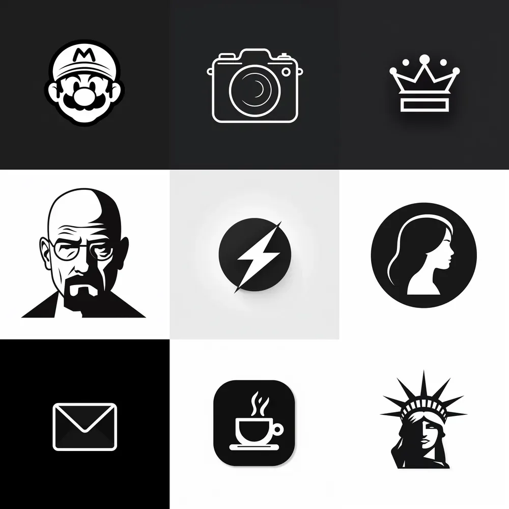 Monochromatic Minimalist Designs