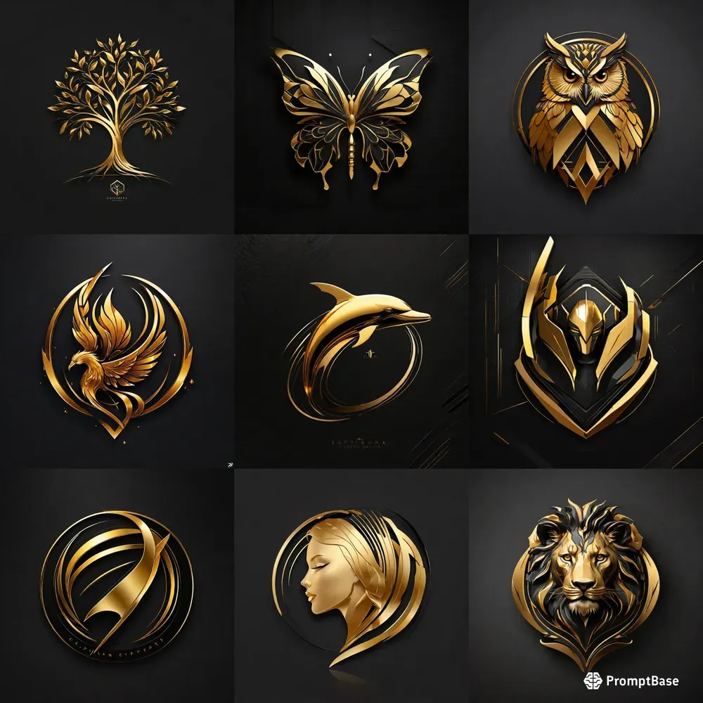 Luxurious Modern Geometric Logos