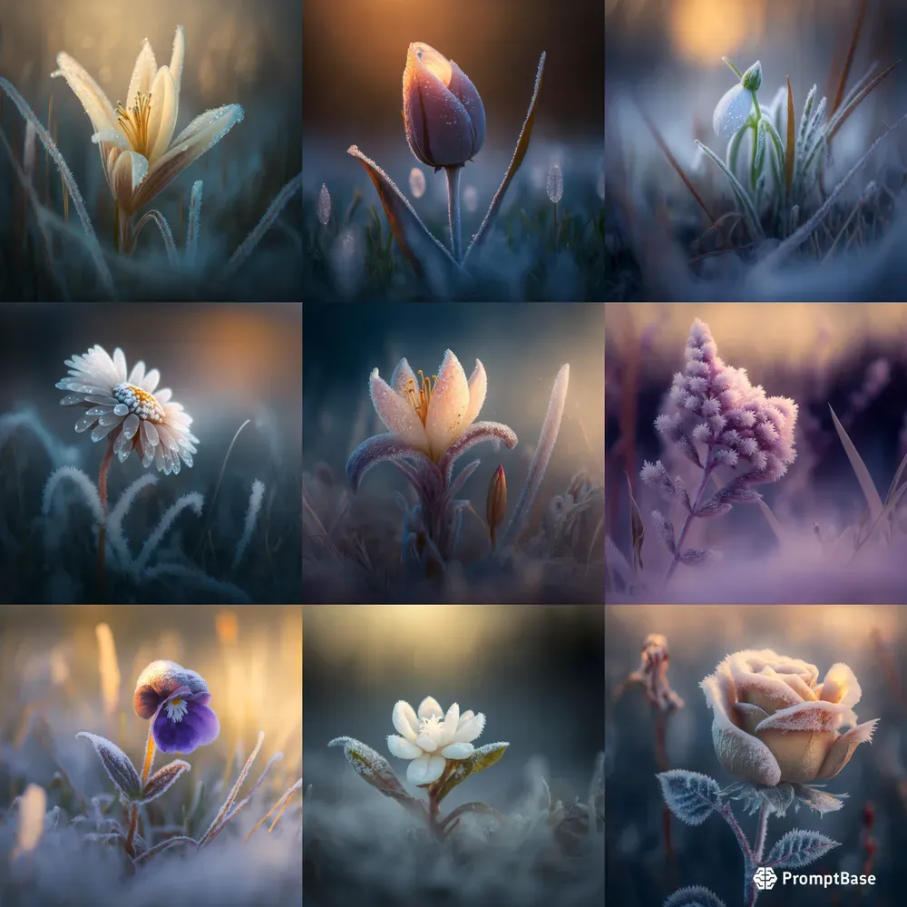 Frosted Flower Photography