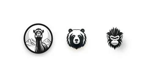 Modern Style Animallively Object Logos generated by midjourney