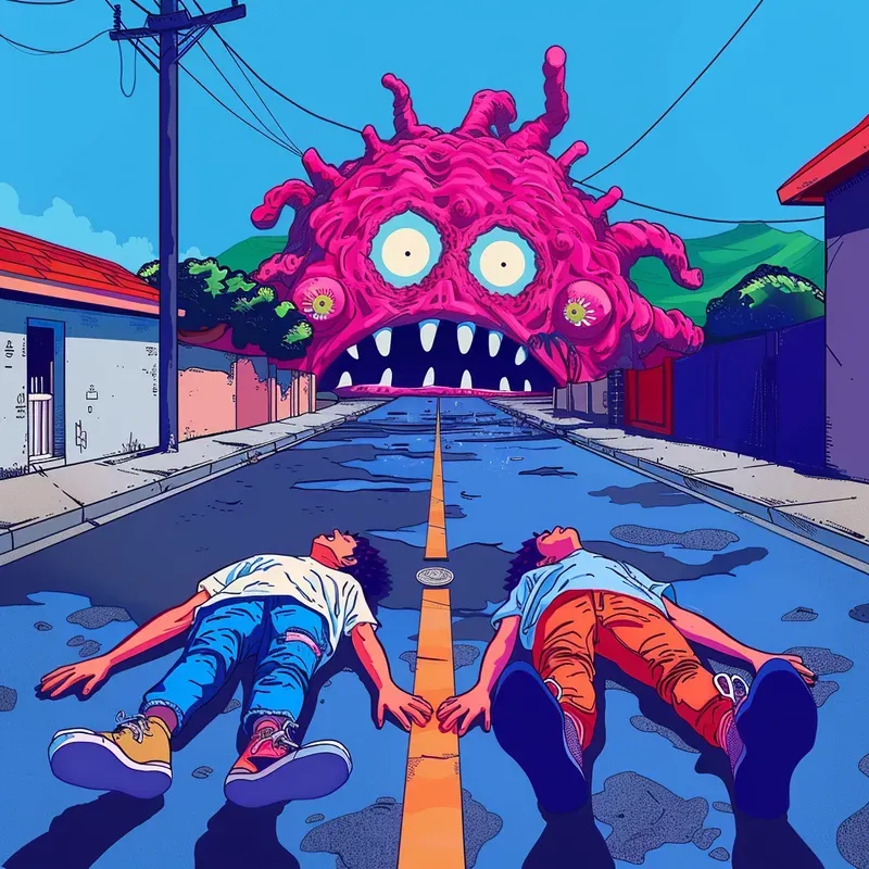 Creepy Psychedelic Horror Art