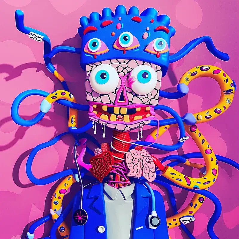 Creepy Psychedelic Horror Art