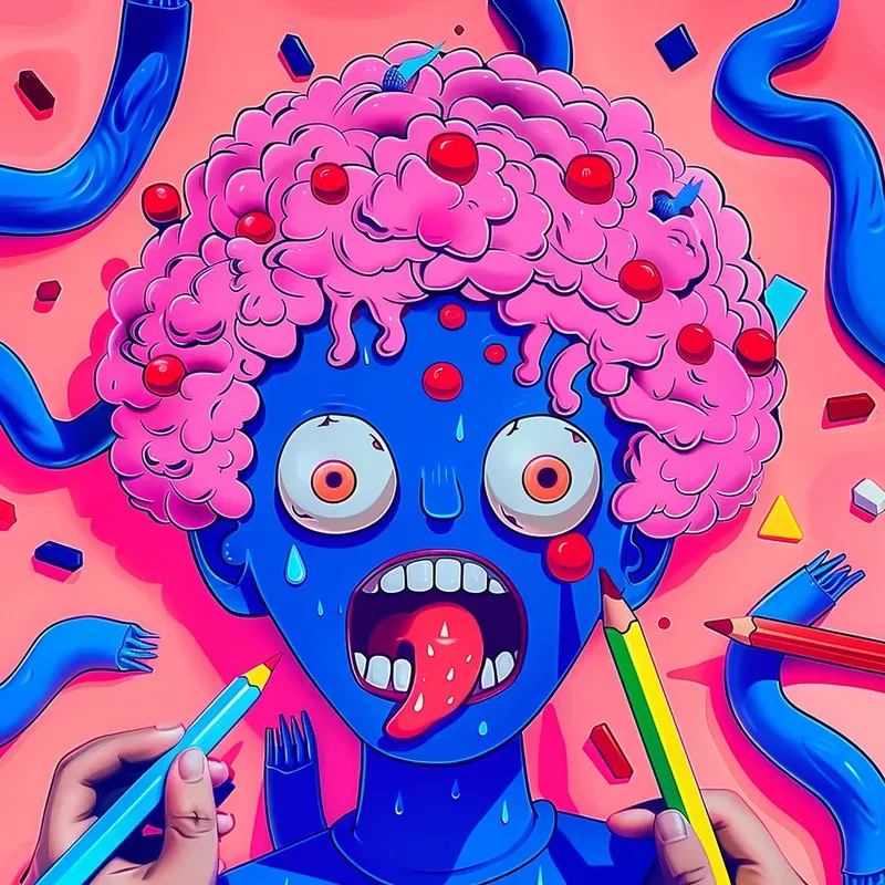 Creepy Psychedelic Horror Art