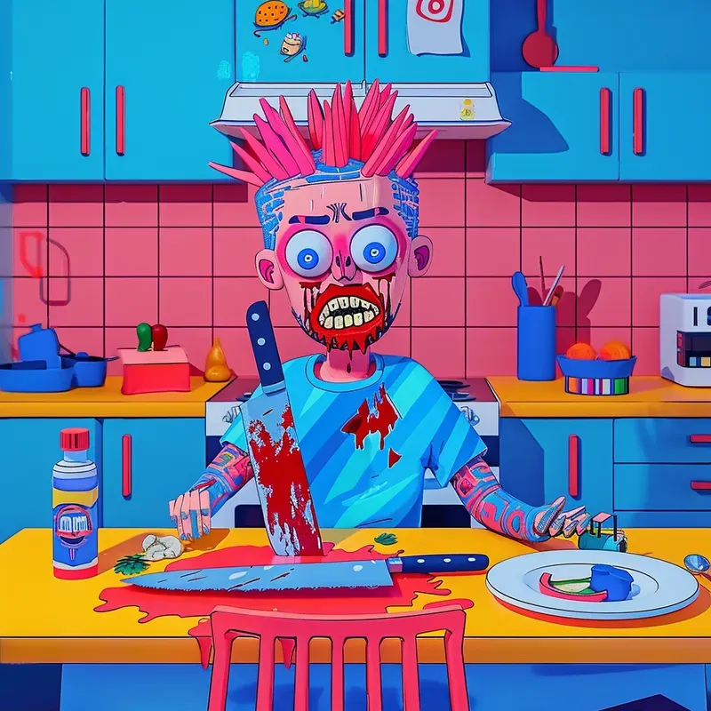 Creepy Psychedelic Horror Art