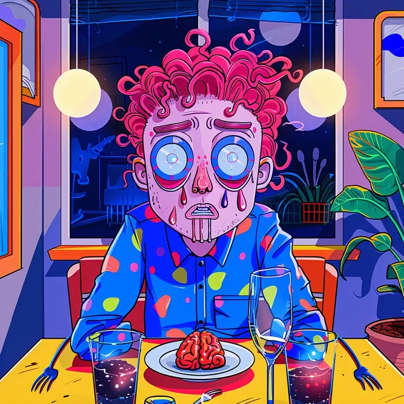 Creepy Psychedelic Horror Art