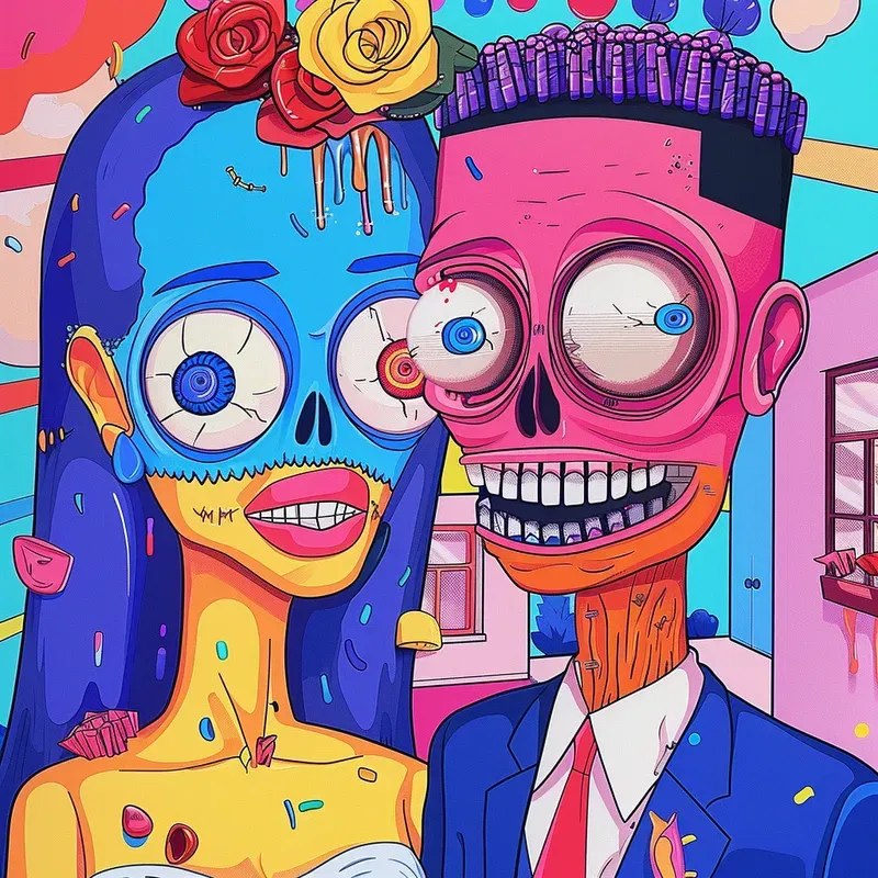 Creepy Psychedelic Horror Art