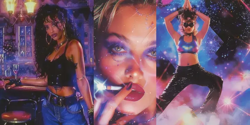 80s Retro Neon Vibes generated by undefined