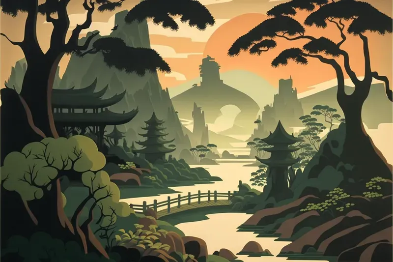 Cartoon Characters Or Landscapes