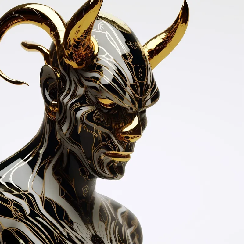 Gold 3D Characters Perfect For NFTs