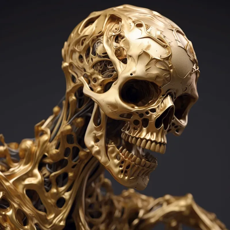 Gold 3D Characters Perfect For NFTs