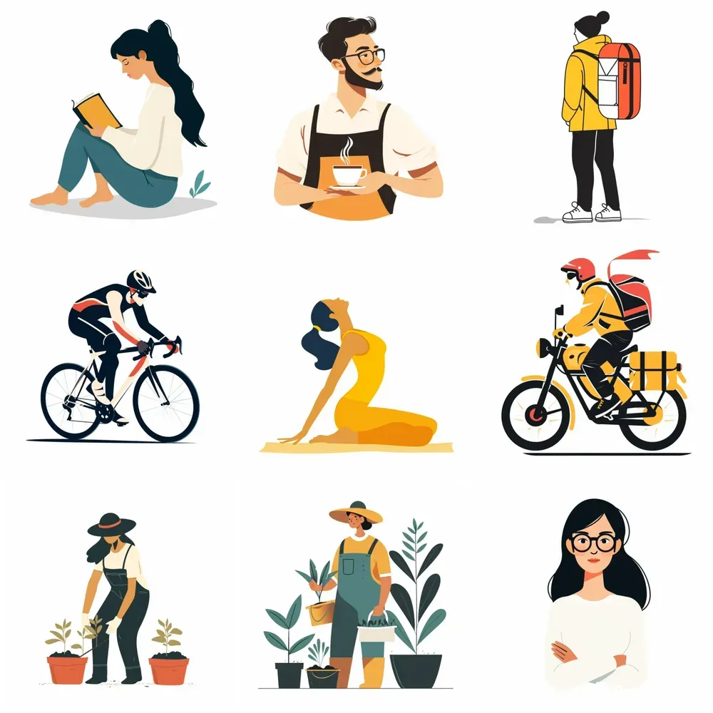 Minimalist Flat Vector Illustrations