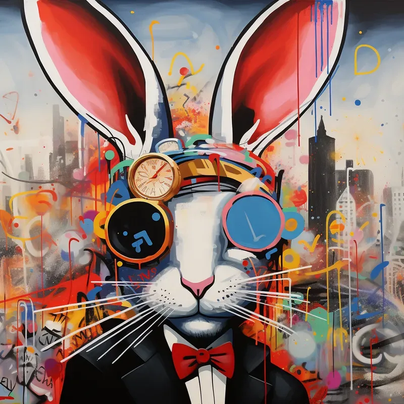 Cartoon Characters In Graffiti Style