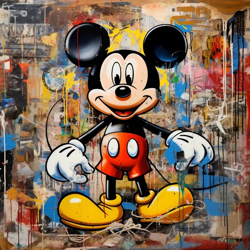 Cartoon Characters In Graffiti Style