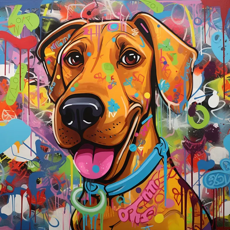 Cartoon Characters In Graffiti Style