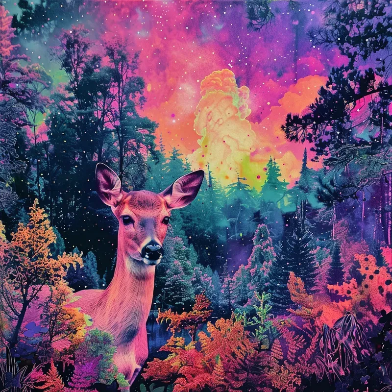 Cosmic Synthwave Album Covers