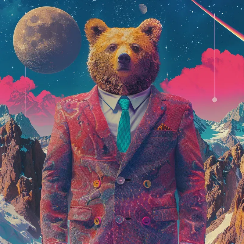 Cosmic Synthwave Album Covers