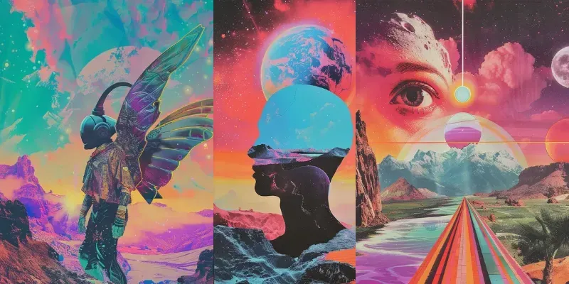 Cosmic Synthwave Album Covers generated by undefined