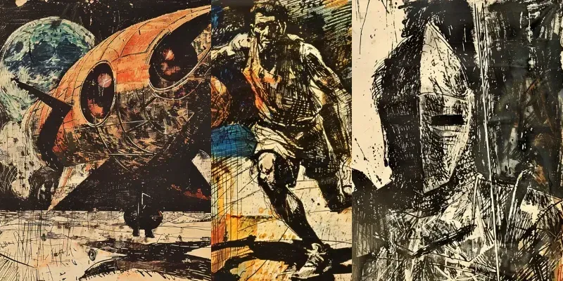 Scratched Drawings generated by undefined