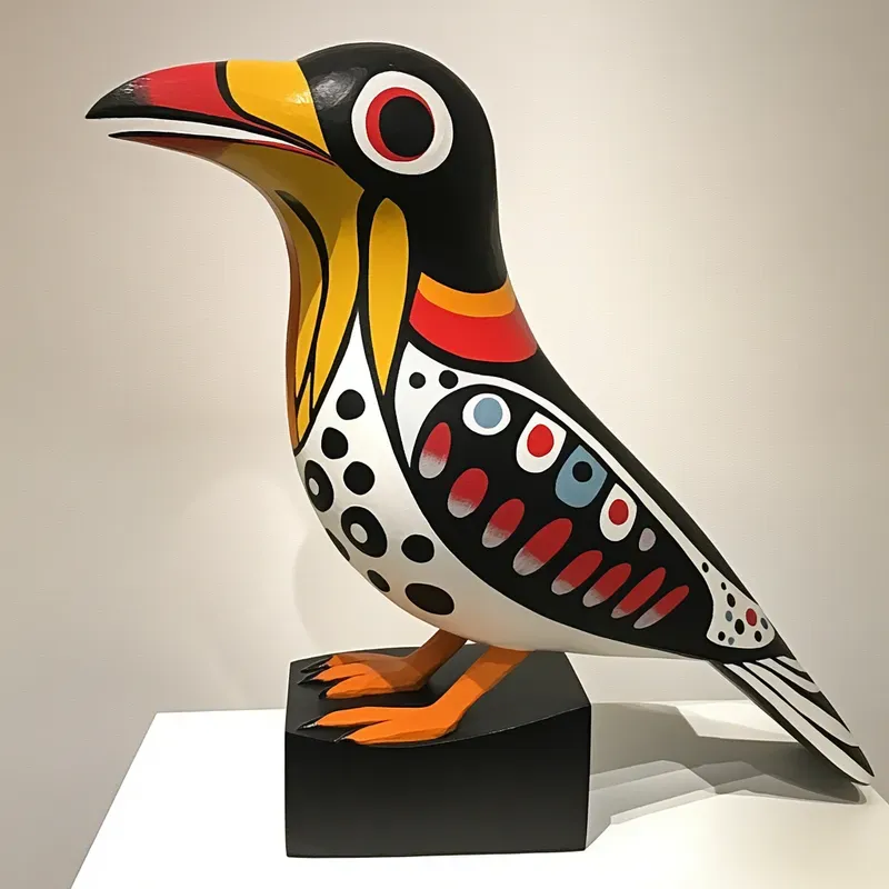 Colorful Wood Sculptures