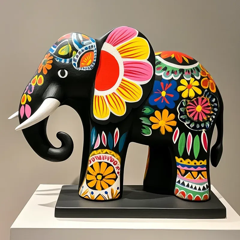 Colorful Wood Sculptures