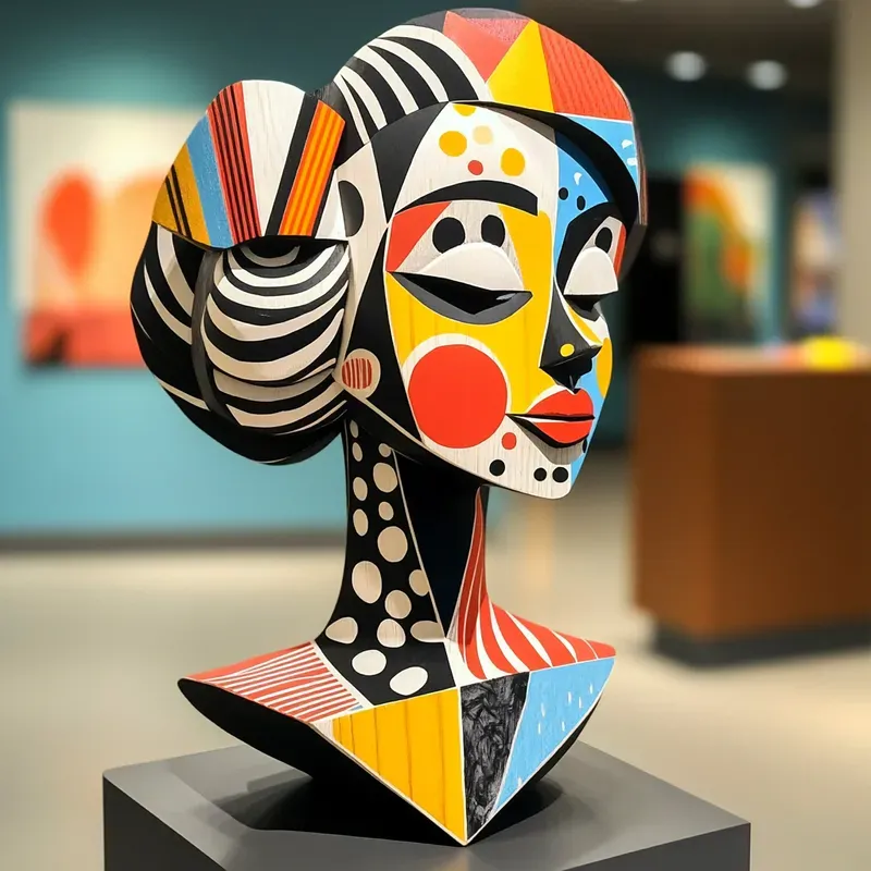 Colorful Wood Sculptures