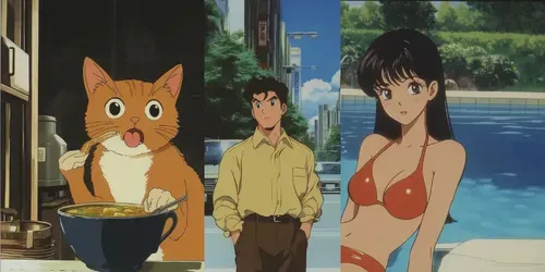 Old Japanese Animes generated by midjourney