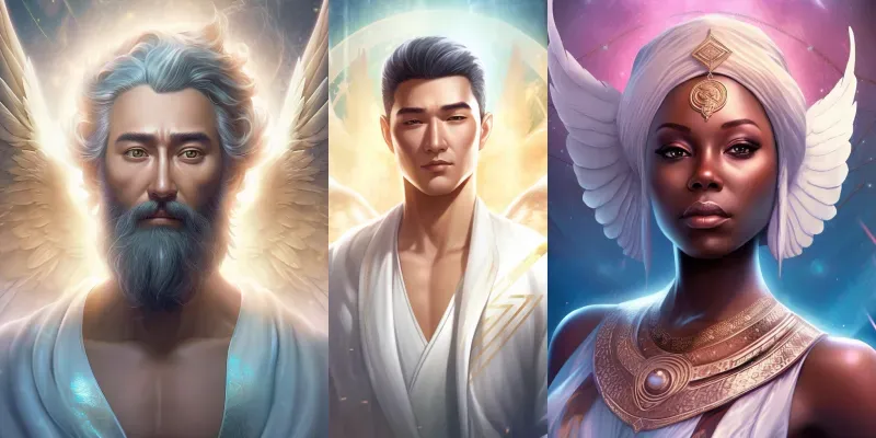 Angelic Oracle Cards generated by undefined