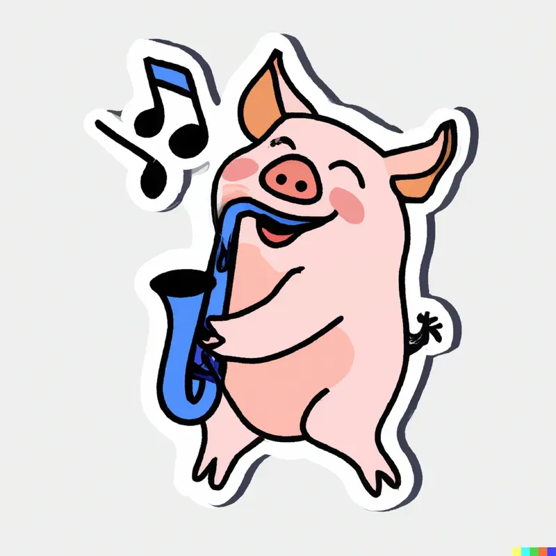 Happy Characters Holding Things Stickers