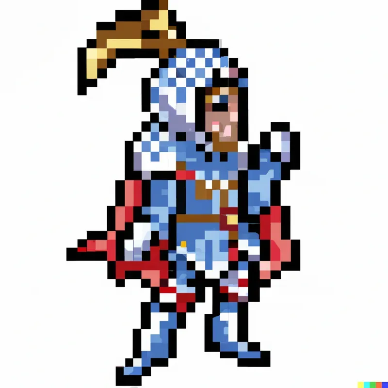 Pixelated Weapon, Object, and Characters