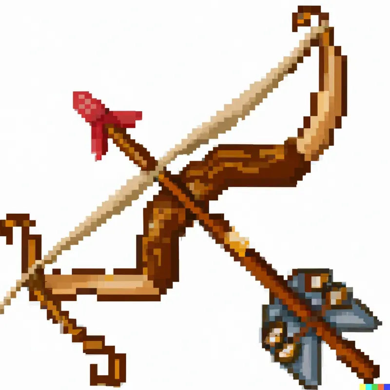 Pixelated Weapon, Object, and Characters
