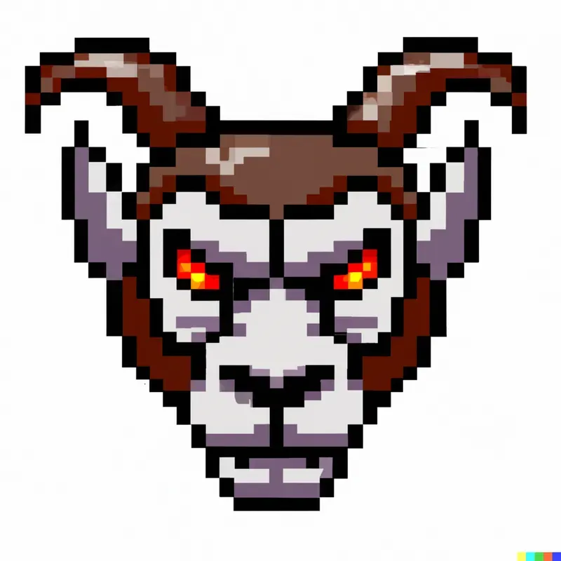 Pixelated Doom Character