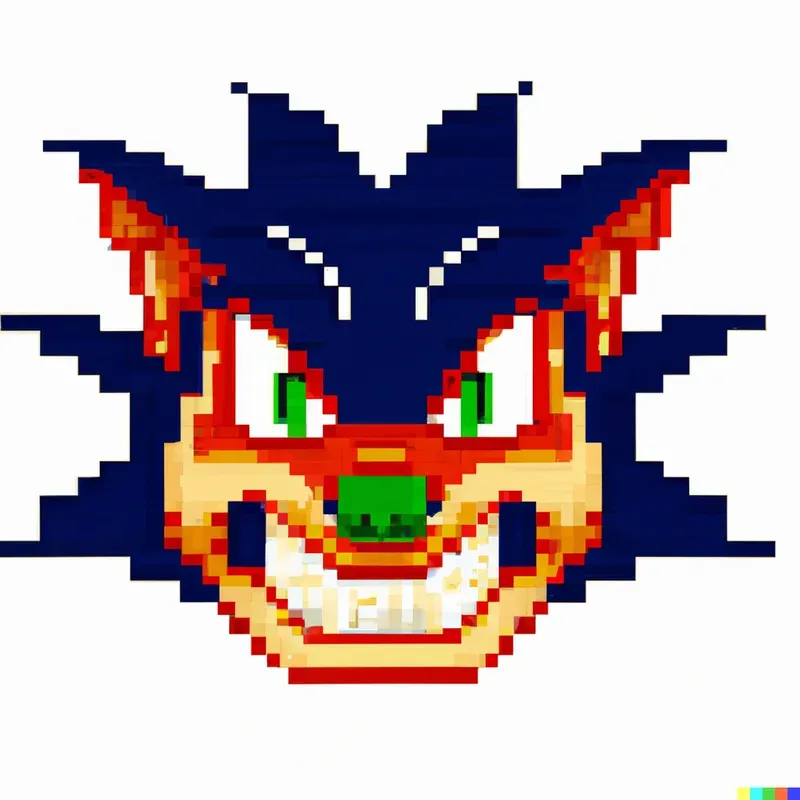 Pixelated Doom Character