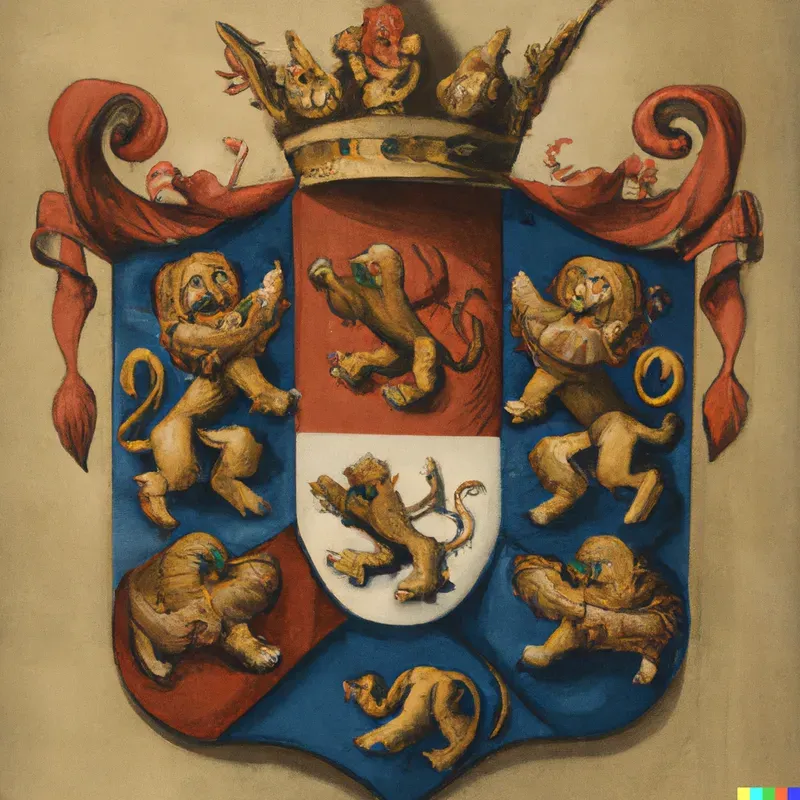 Classic Family Crest Or Coat Of Arms