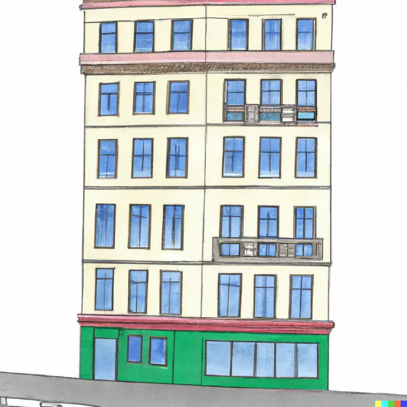 Cute Ukiyo-E City Buildings