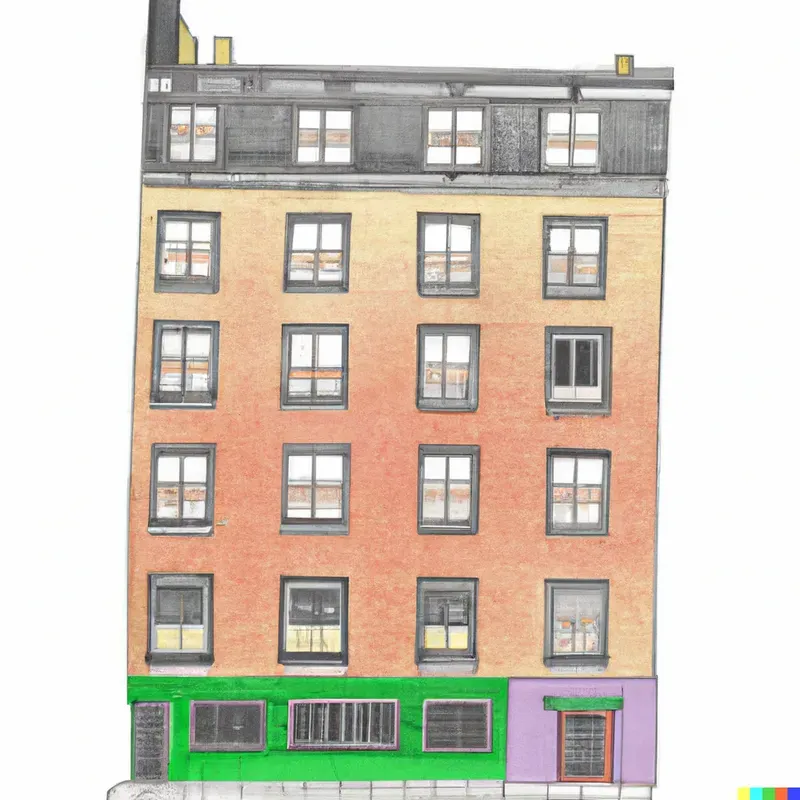 Cute Ukiyo-E City Buildings