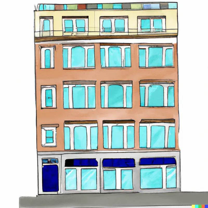 Cute Ukiyo-E City Buildings