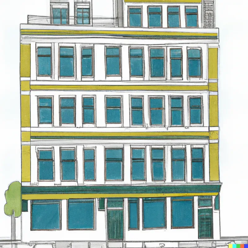 Cute Ukiyo-E City Buildings