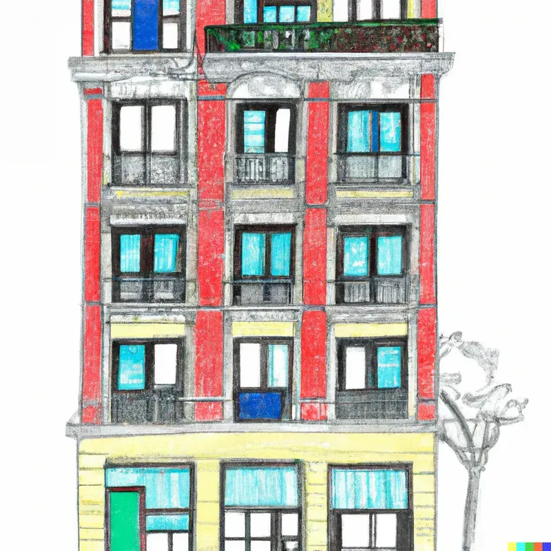 Cute Ukiyo-E City Buildings