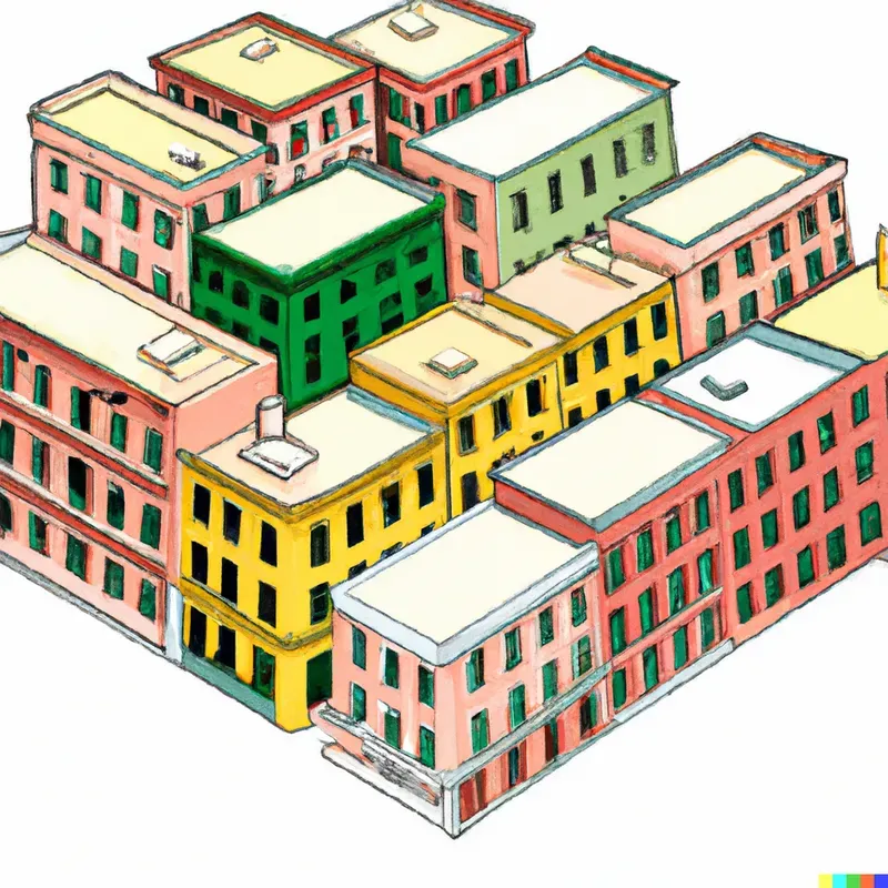 Cute 3D City Blocks And Neighborhoods