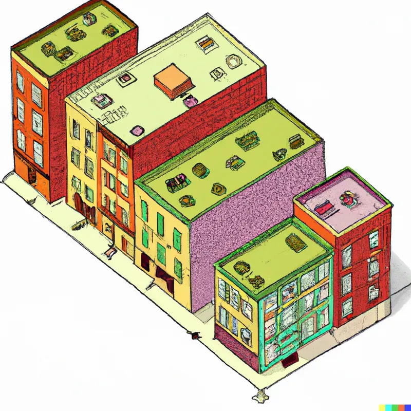 Cute 3D City Blocks And Neighborhoods