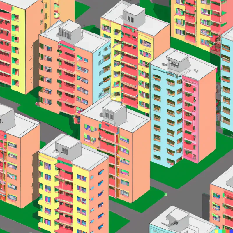 Cute 3D City Blocks And Neighborhoods