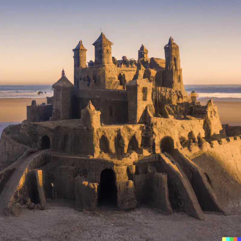 Sand Sculptures, Buildings, Castles