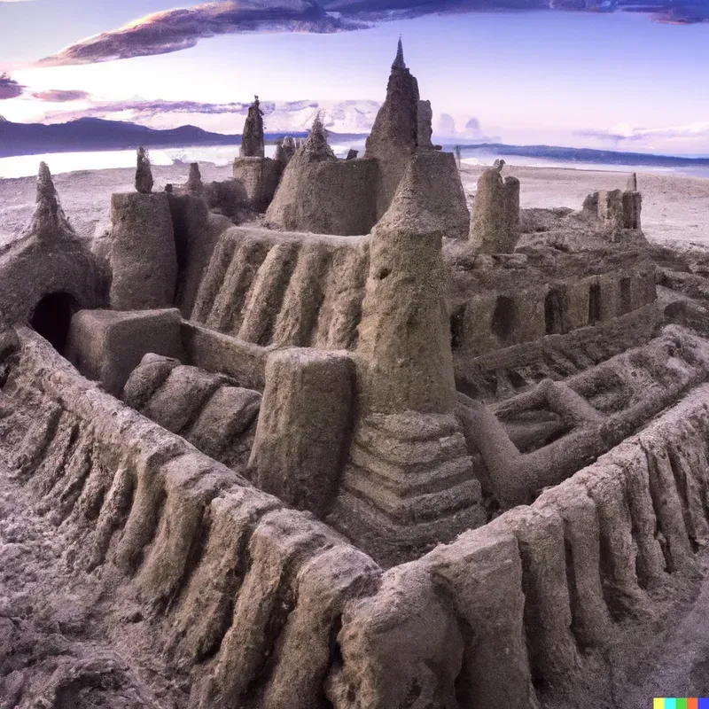 Sand Sculptures, Buildings, Castles