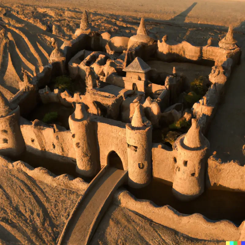 Sand Sculptures, Buildings, Castles
