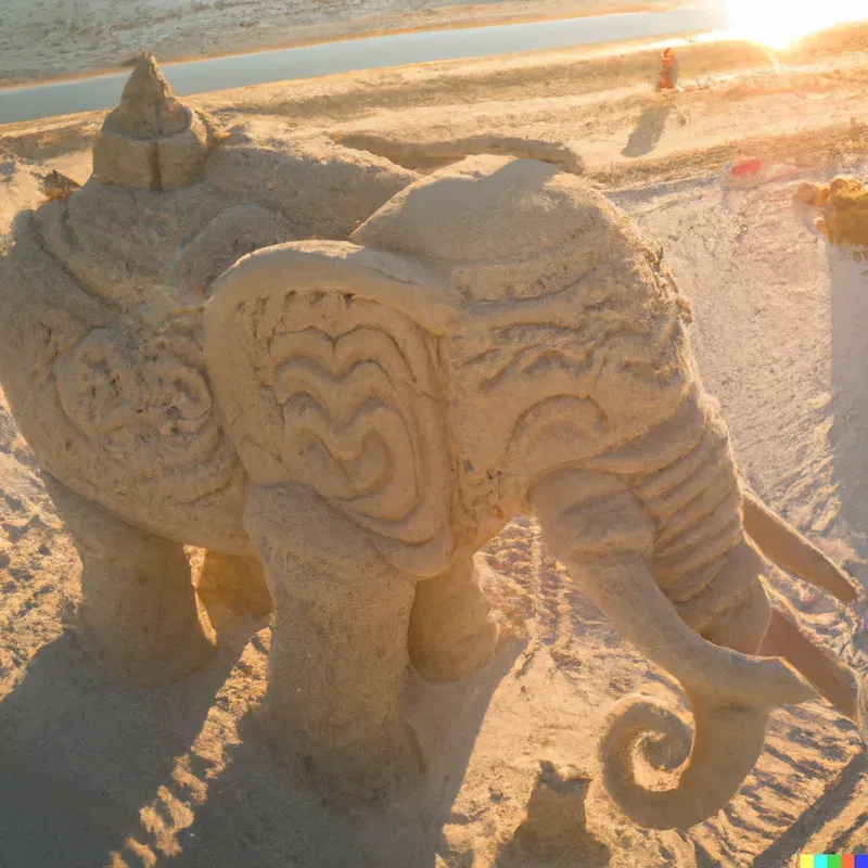 Sand Sculptures, Buildings, Castles