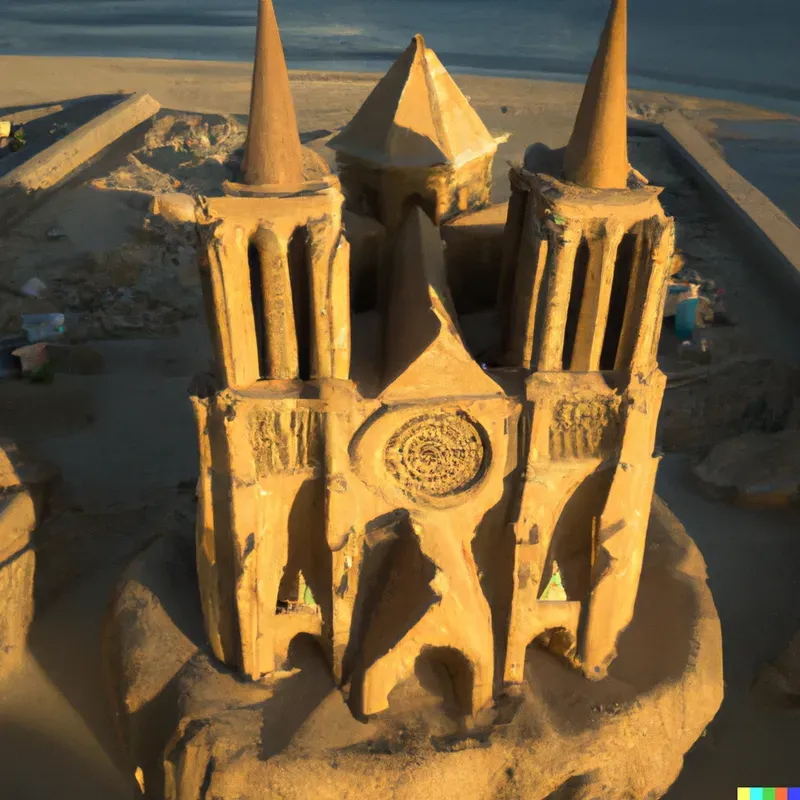 Sand Sculptures, Buildings, Castles