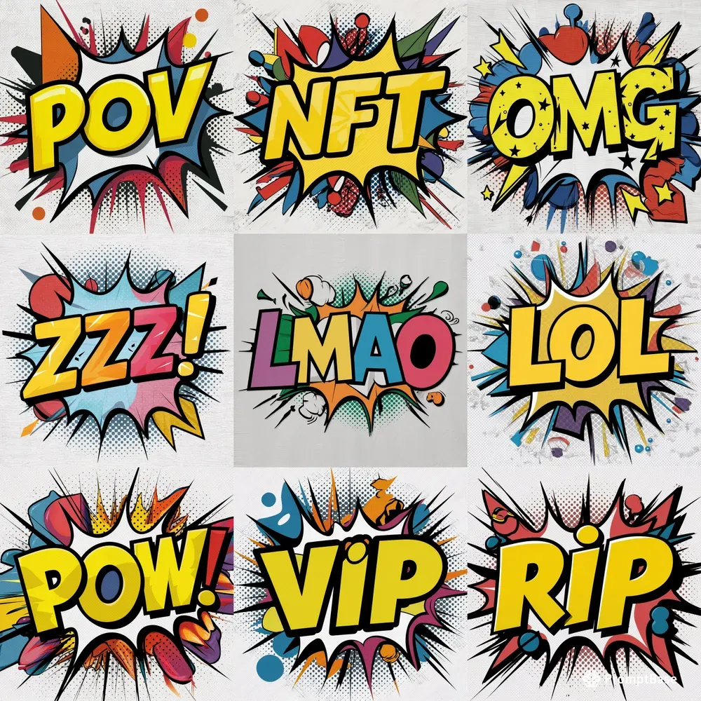 Pop Art Words Abbreviations