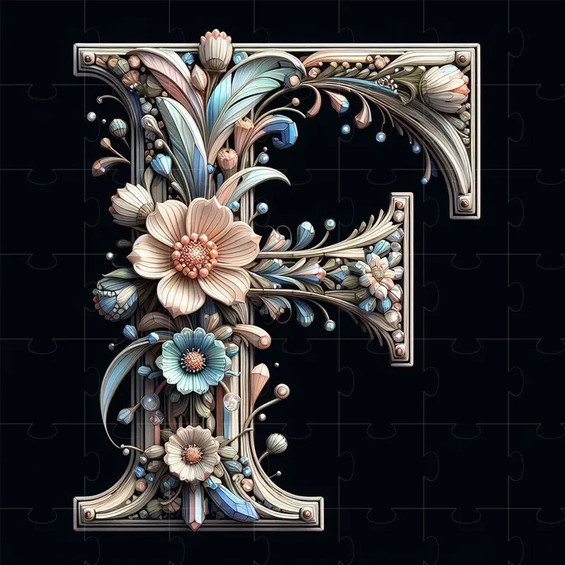 Flowing Font Letters