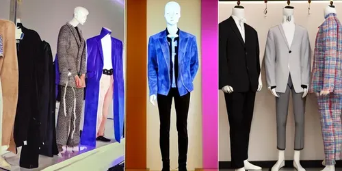 Vaporwave Mannequin Clothing Display generated by promptbase
